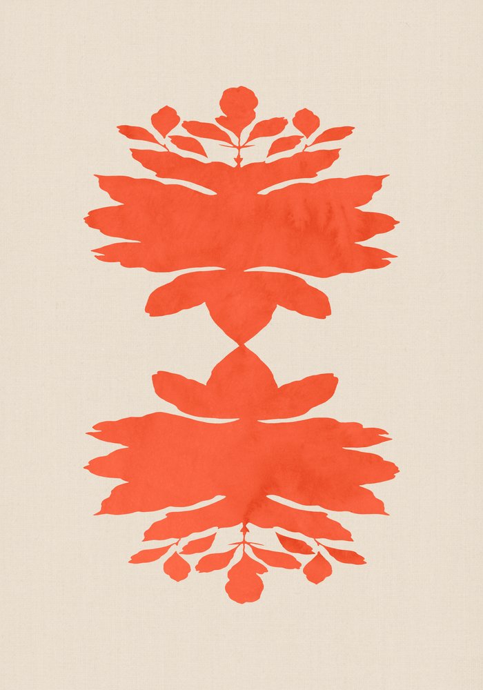 Korallens botaniska symmetri av cartissi