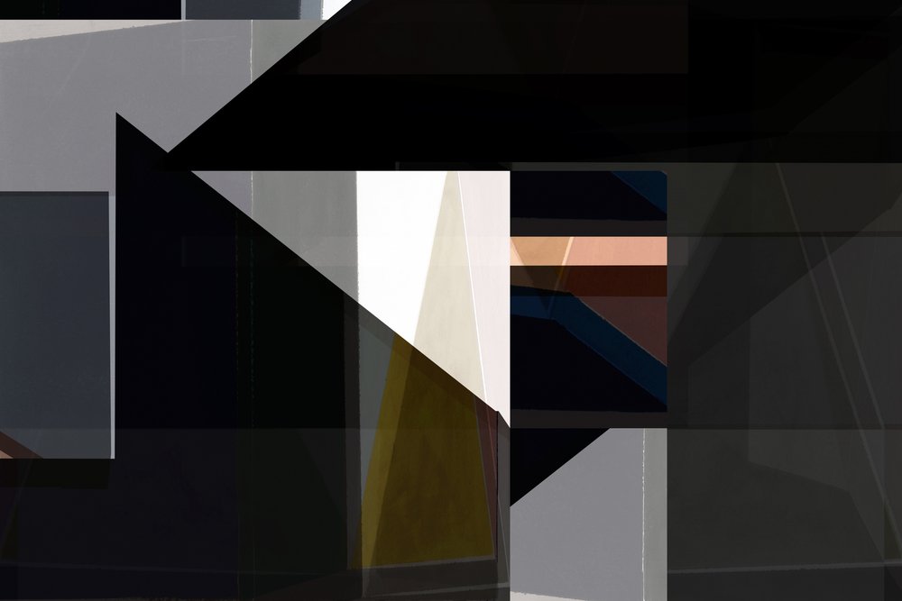 Mörk geometrisk abstraktion av cartissi