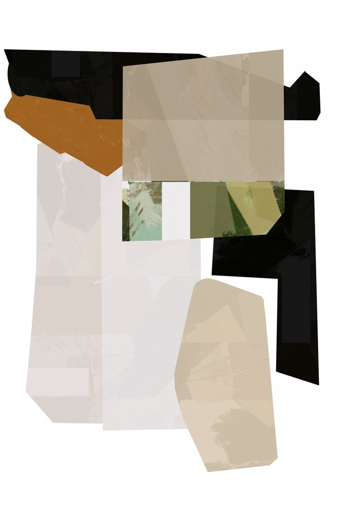 Jordnära geometrisk collage av cartissi