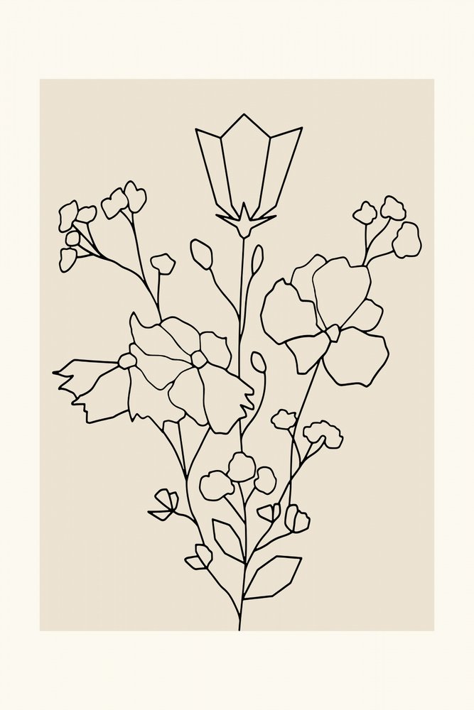 Eleganta blommönster av cartissi