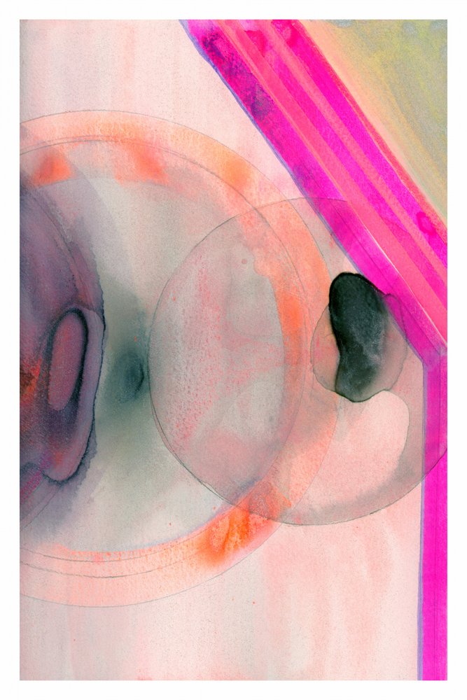 Flytande rosa abstrakt av cartissi