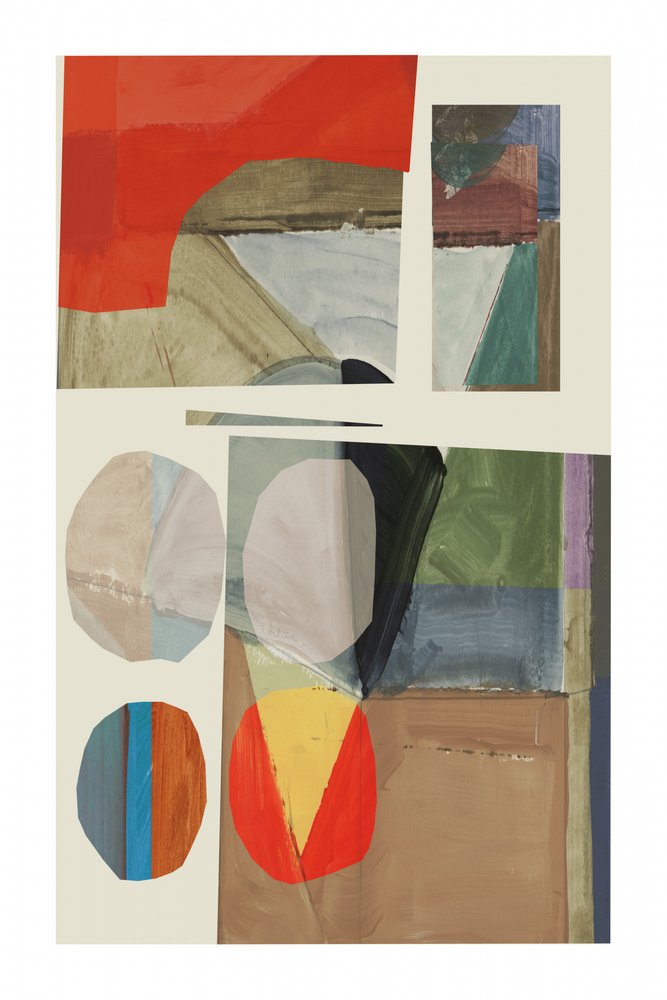 Geometrisk färgcollage av cartissi
