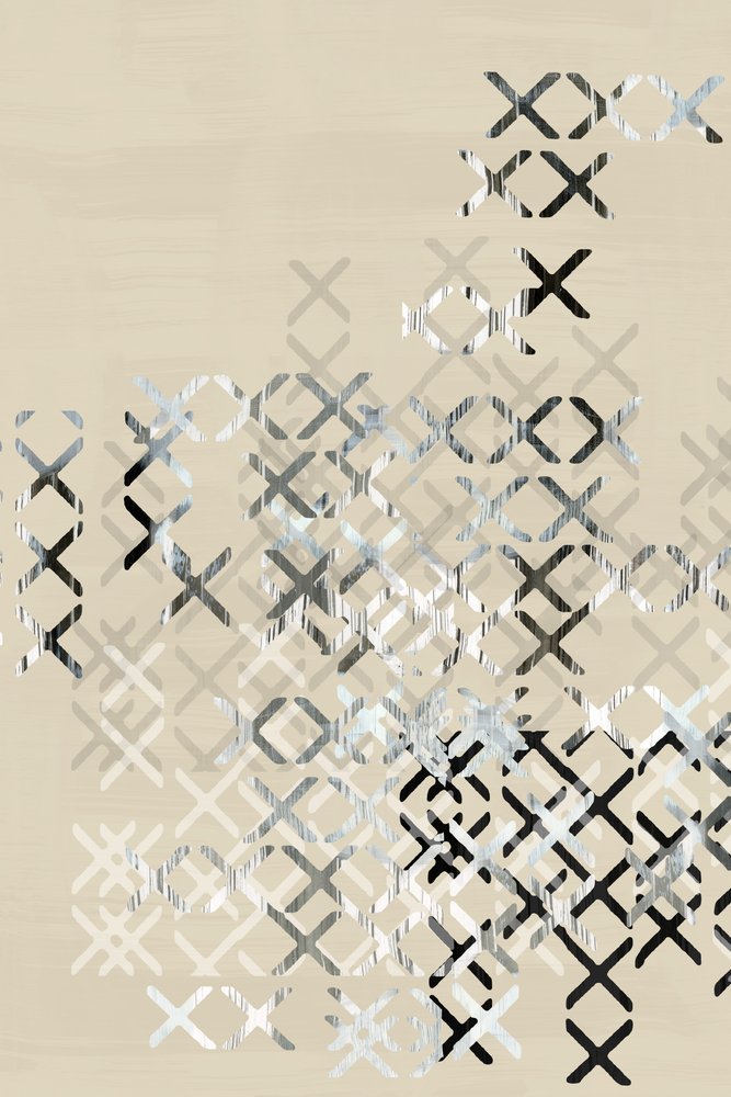 Geometriskt XOXO-rutnät av cartissi