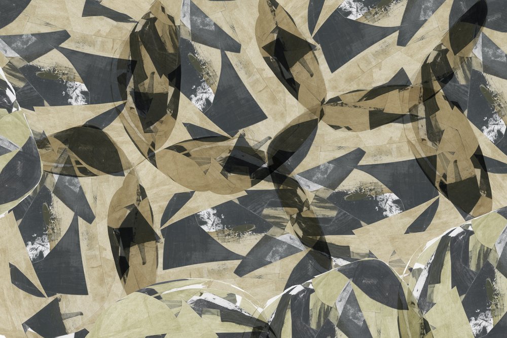 Geometriska blad i flera lager av cartissi