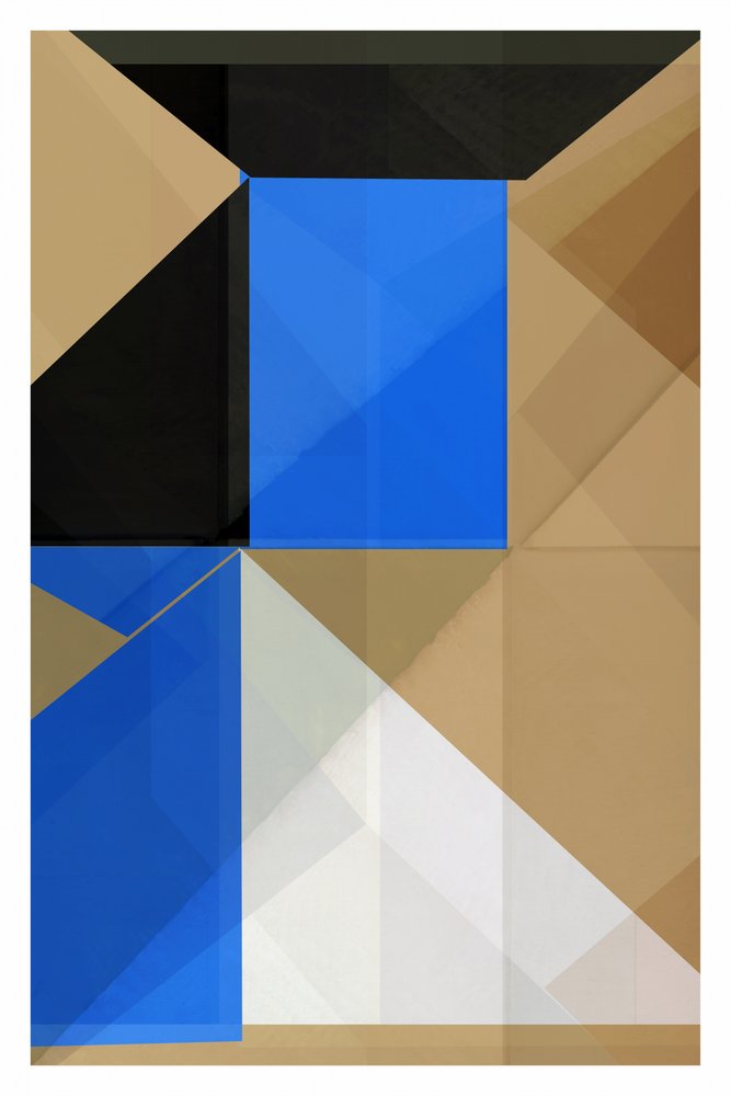 Geometriska former i flera lager av cartissi