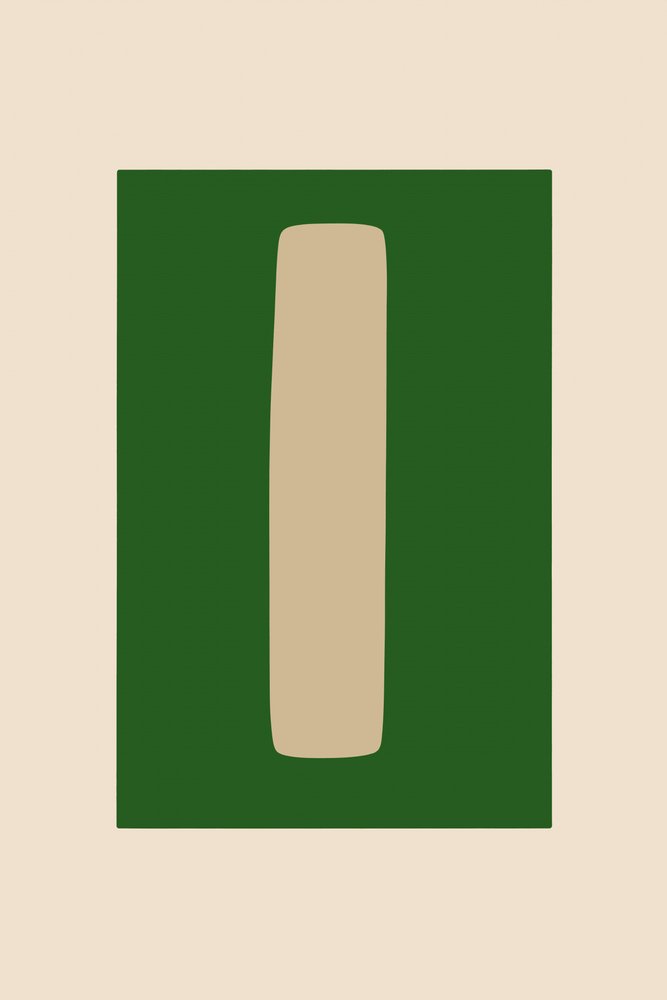 Minimalistisk grön form av cartissi