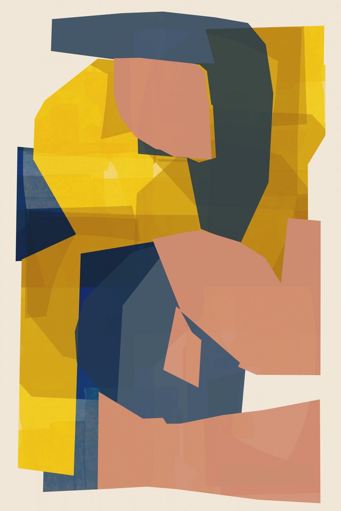 Modernt abstrakt collage av cartissi