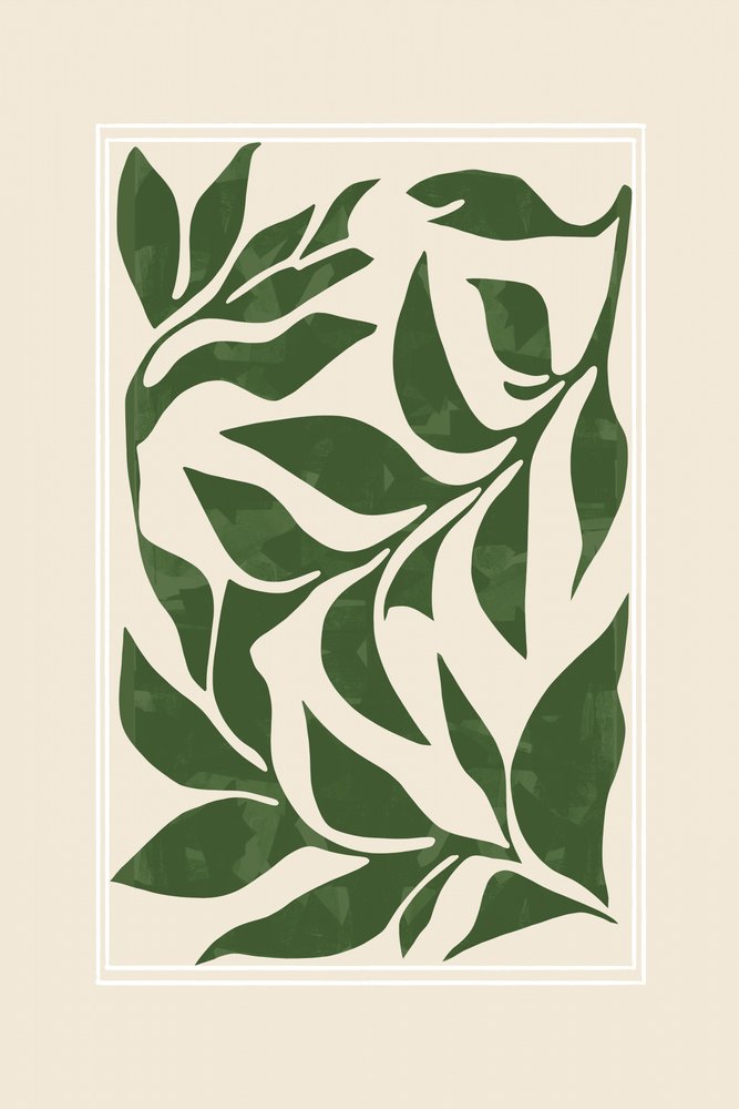 Moderna botaniska blad av cartissi