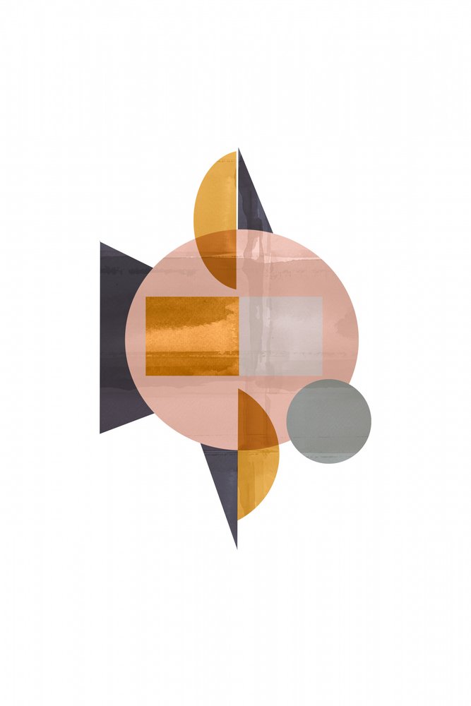 Modernt geometriskt i rosa nyanser av cartissi