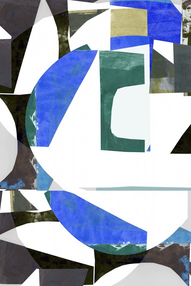Modernt geometriskt collage av cartissi