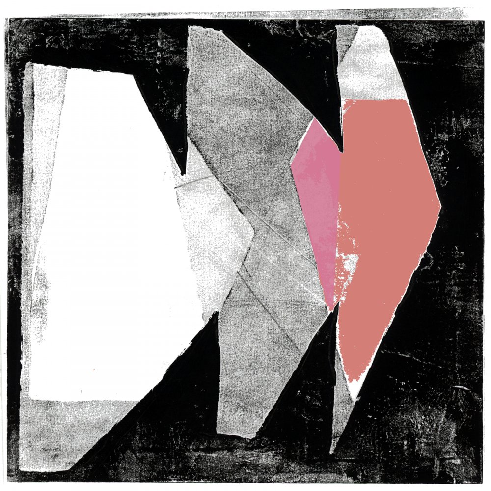 Rosa terrakotta – geometrisk collage av cartissi