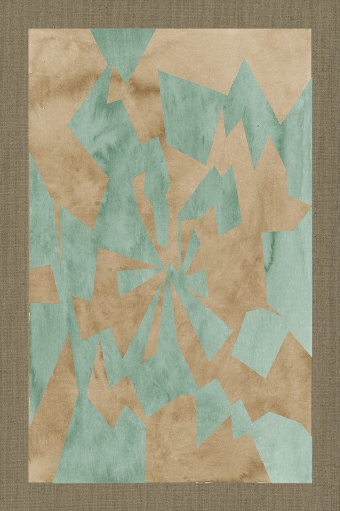 Strålande geometriska fragment av cartissi