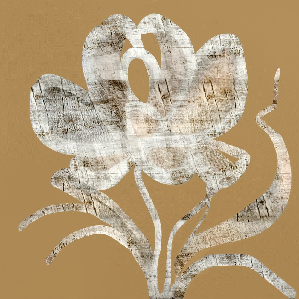 Blomma i rustikt trä av cartissi