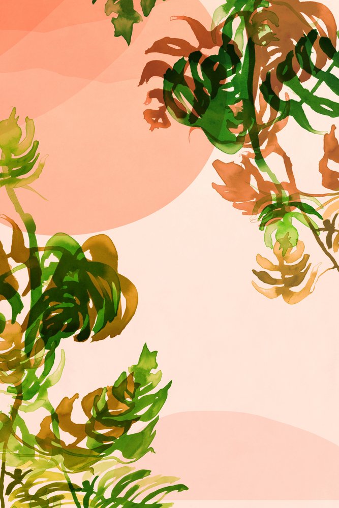 Mjuk abstrakt bild av tropiska blad av cartissi