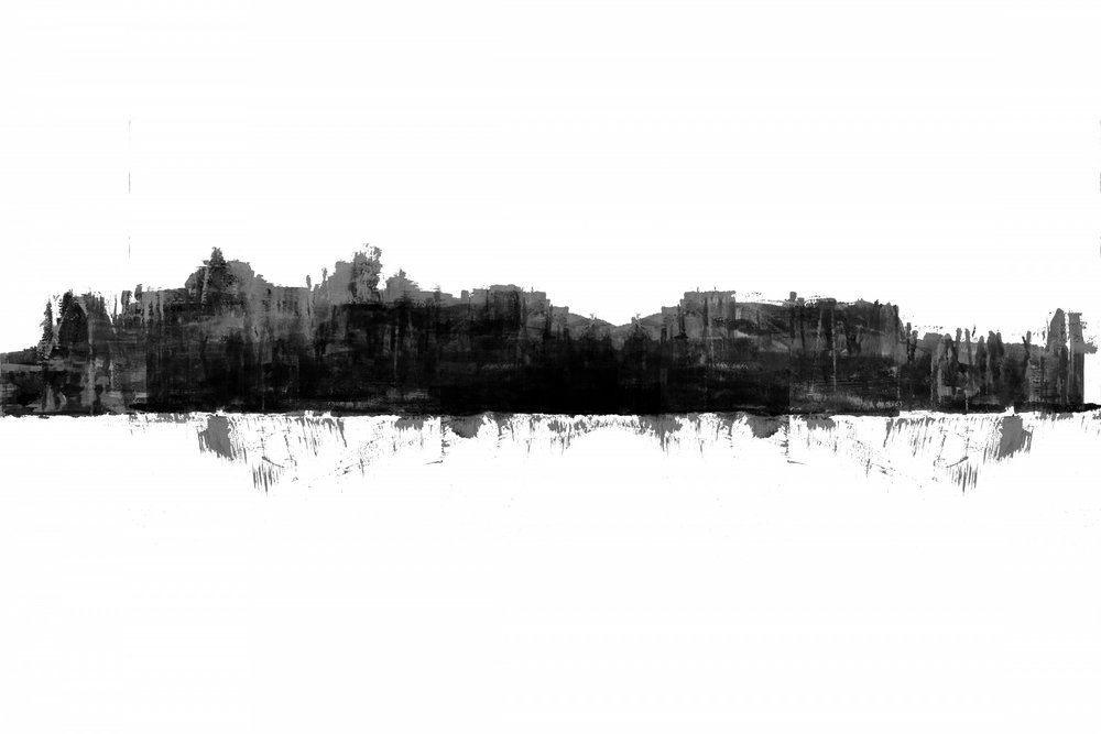 Kraftfull urban reflektion av cartissi