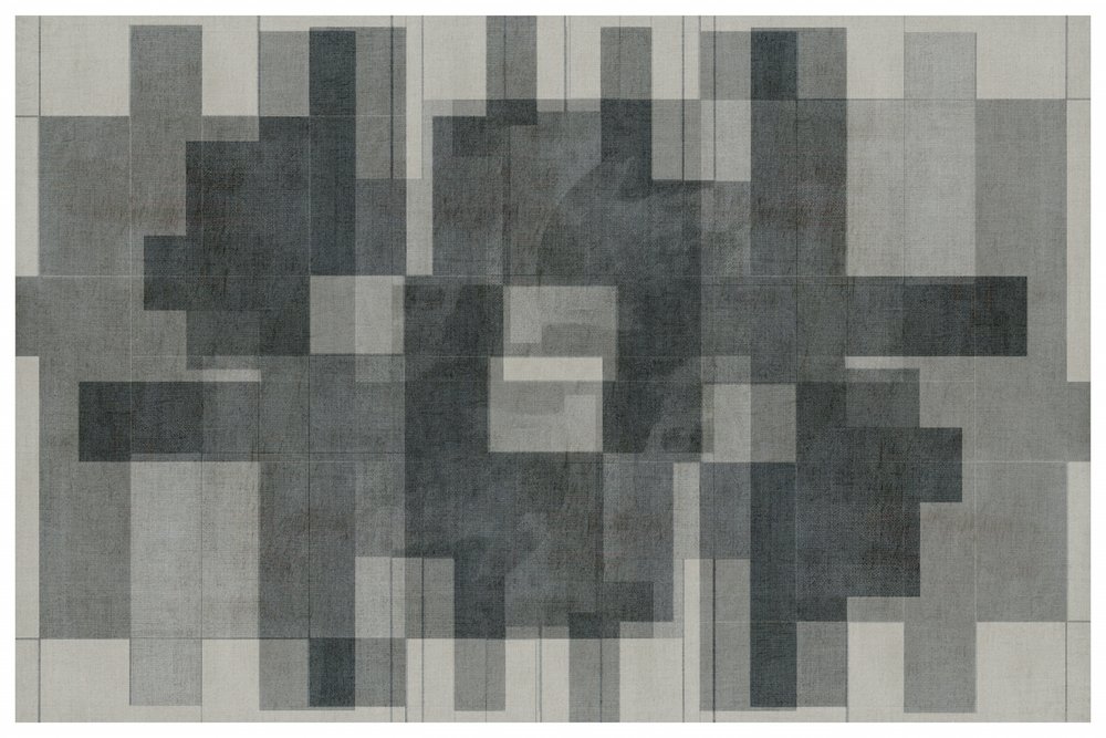 Geometrisk design i samma färgskala av cartissi