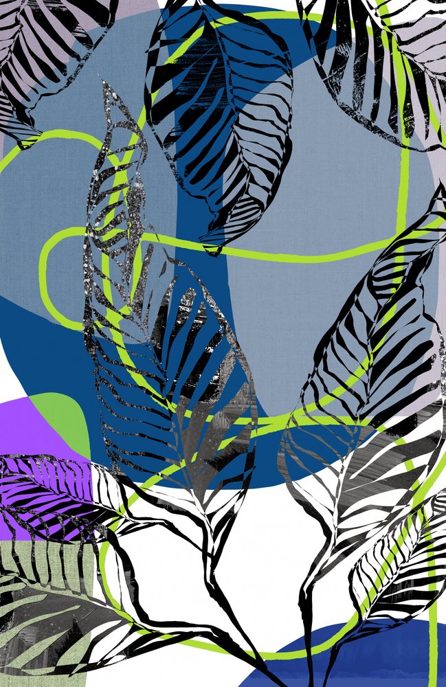 Livfull abstrakt djungelbild av cartissi