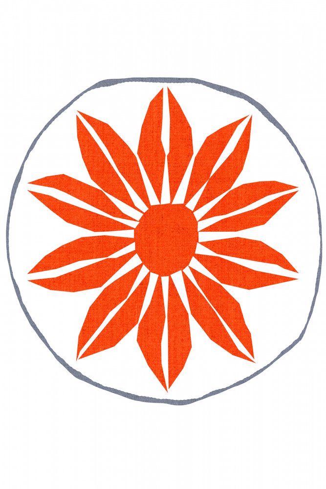 Ljus orange blomma av cartissi