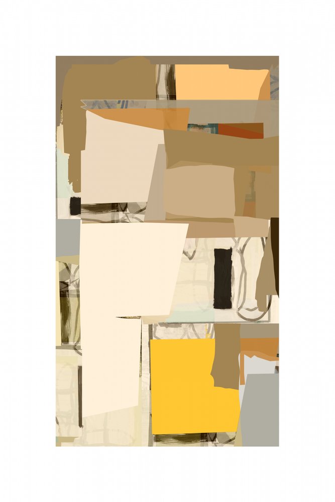 Varmt geometriskt collage av cartissi