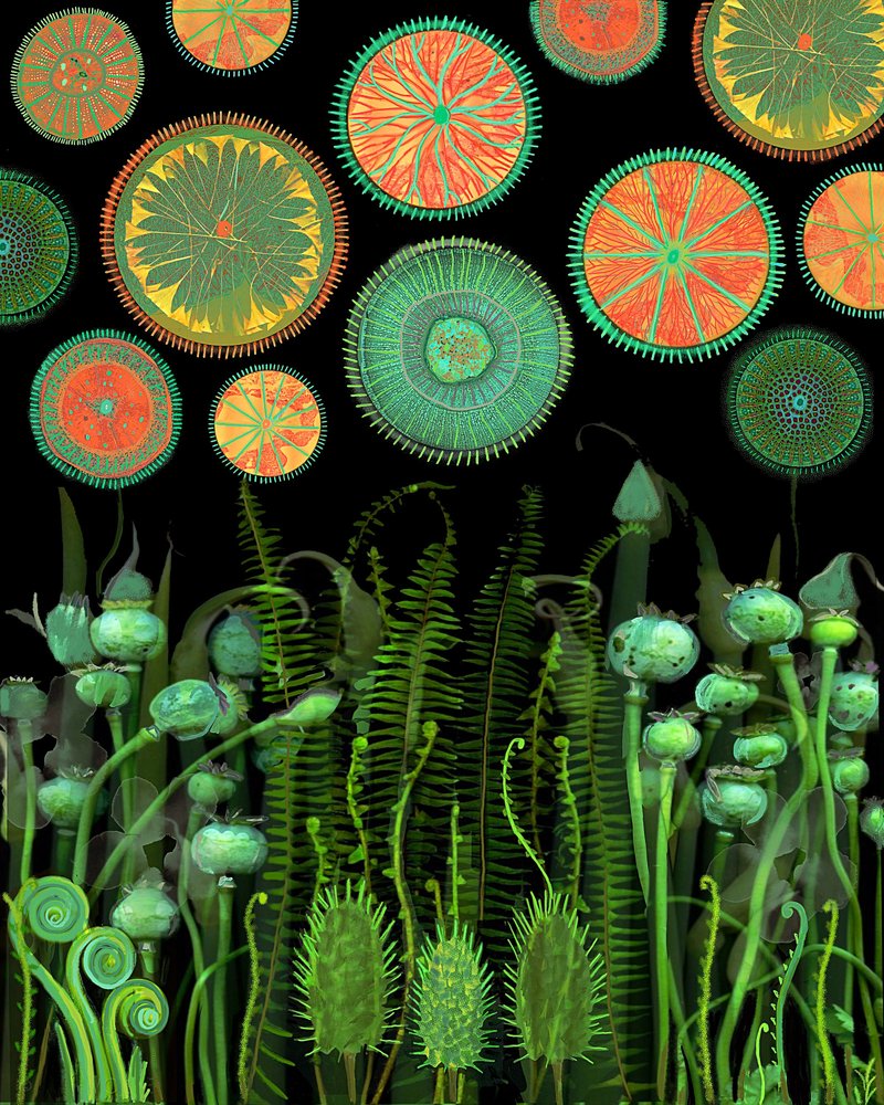 Fantastiska botaniska mönster av giovanna nicolo