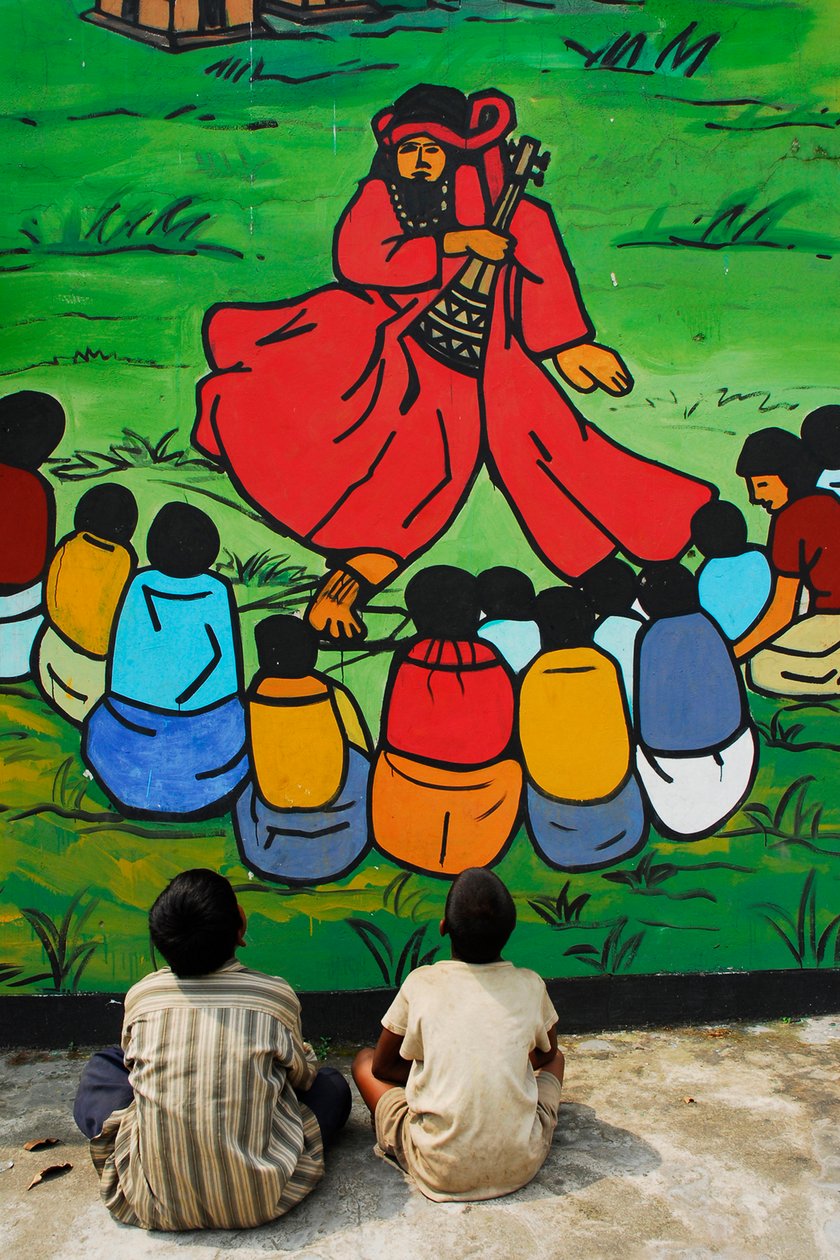 Baul är den traditionella folksången i Bangladesh. Det finns många grupper av sångare framförde sin sång i flera byar. Denna bild är en målning förutom en arkeologisk plats. Vissa barn är si av Unknown