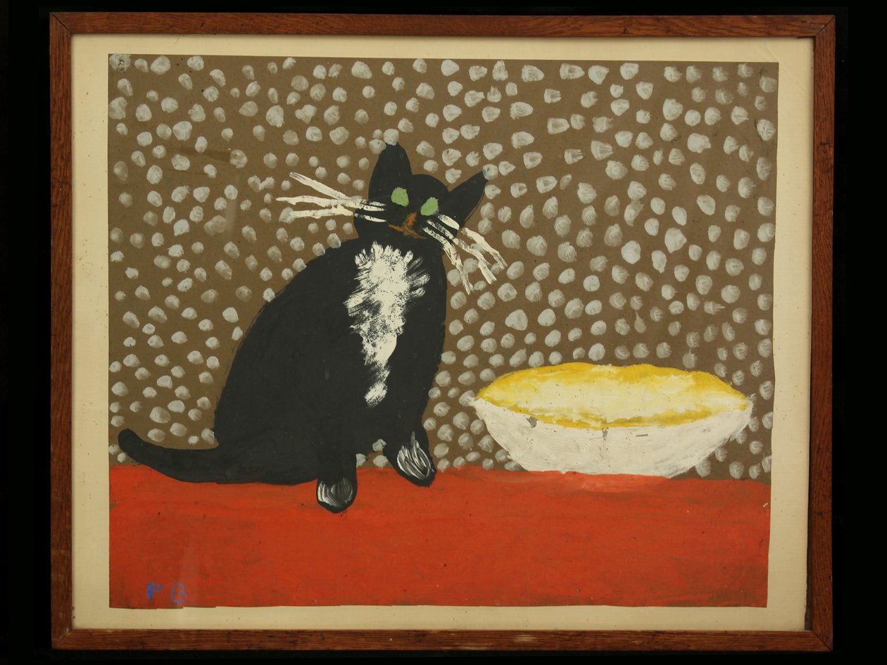Katt av Pat Berrisford, 6 år, 1948 (affischfärg på papper) av Unknown