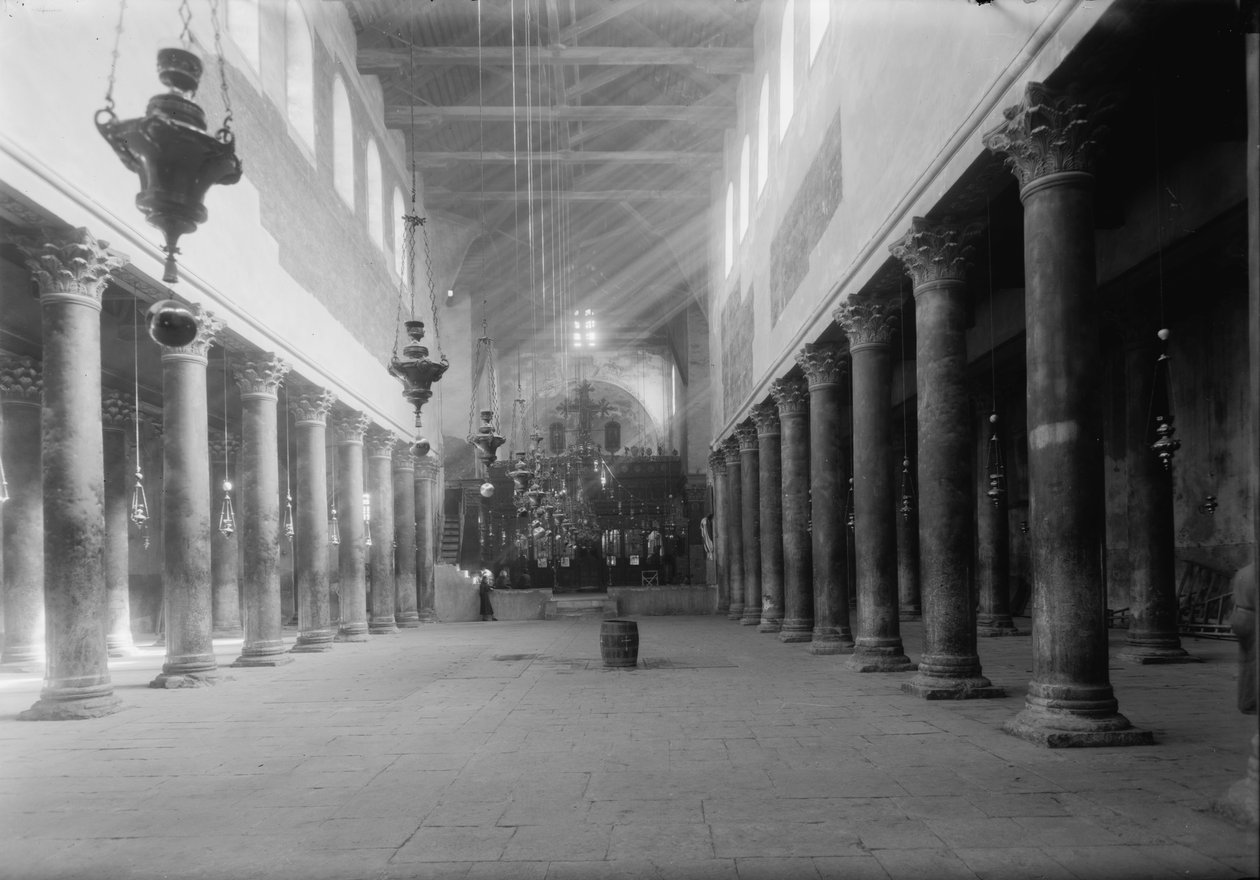 Födelsekyrkan, Betlehem, 1934-1939 (bw-foto) av Unbekannt Unbekannt