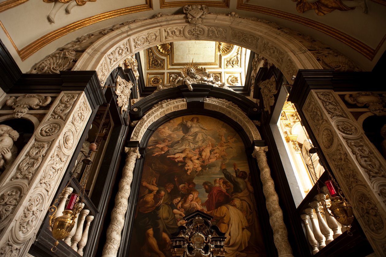 Detalj av Mary Chapel, St. Charles Borromeo kyrka av Unknown