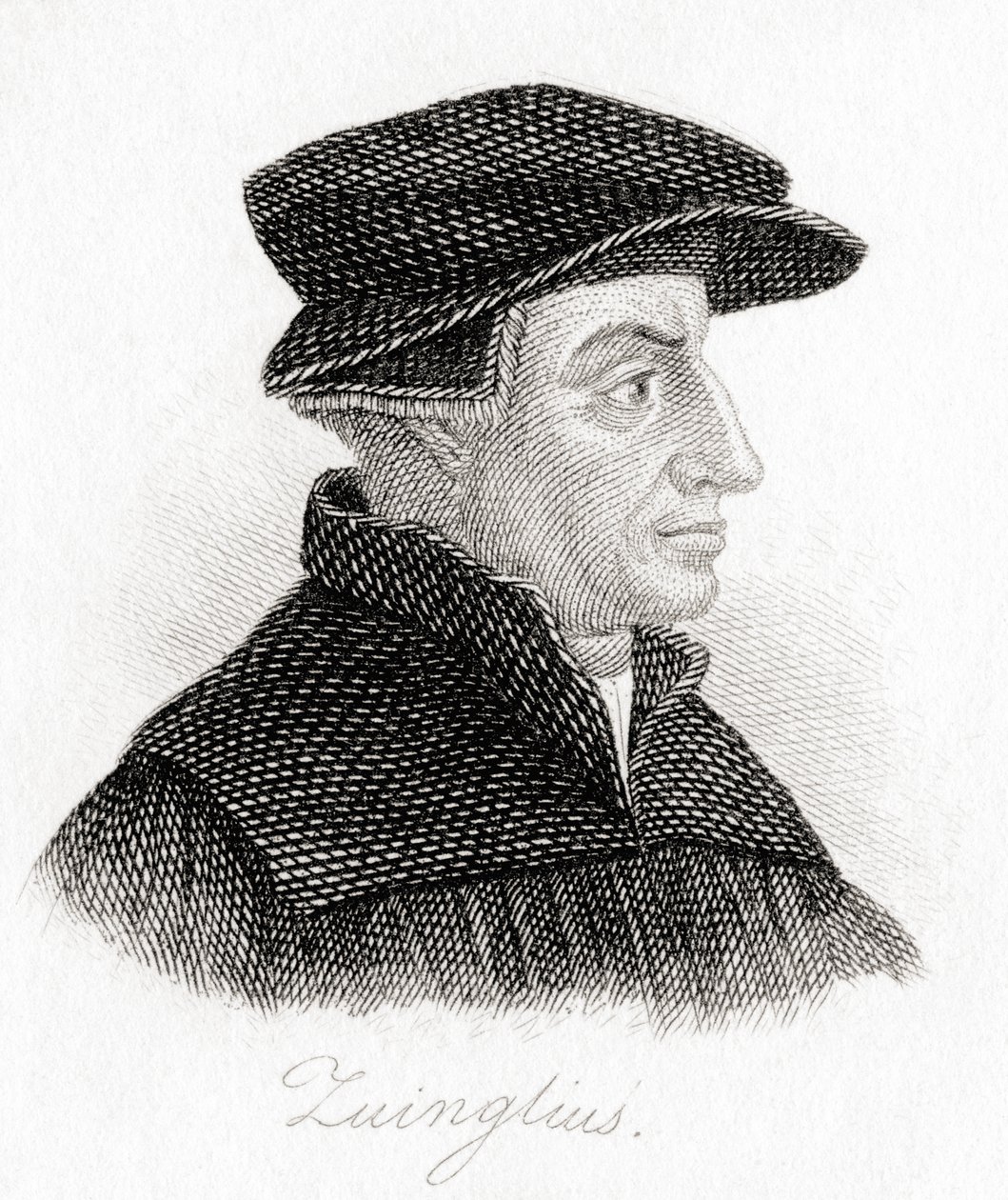 Huldrych Zwingli eller Ulrich Zwingli, 1484 ? 1531. av Unknown