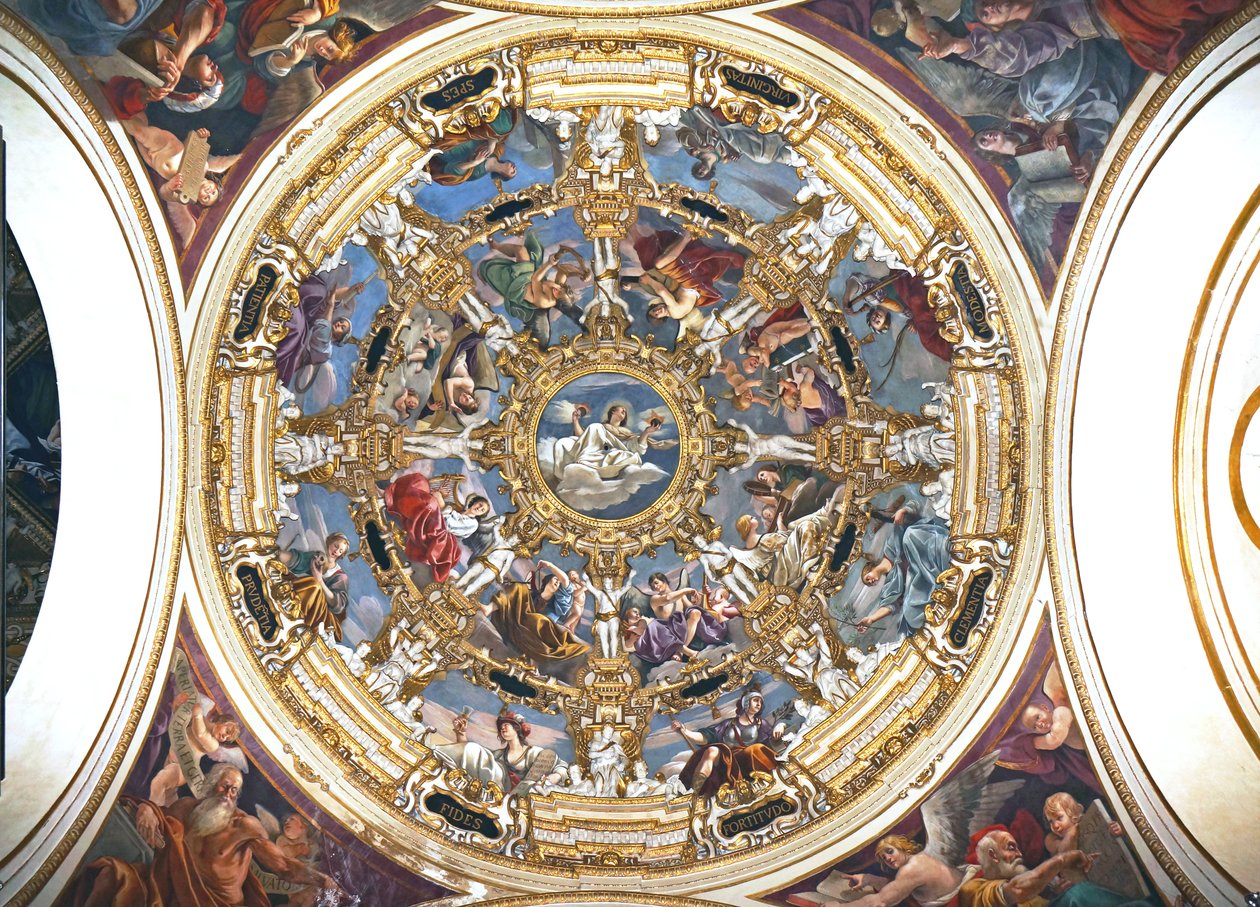 Interiör av Madonna della Ghiara, Reggio Emilia, Emilia-Romagna, Italien av Unknown