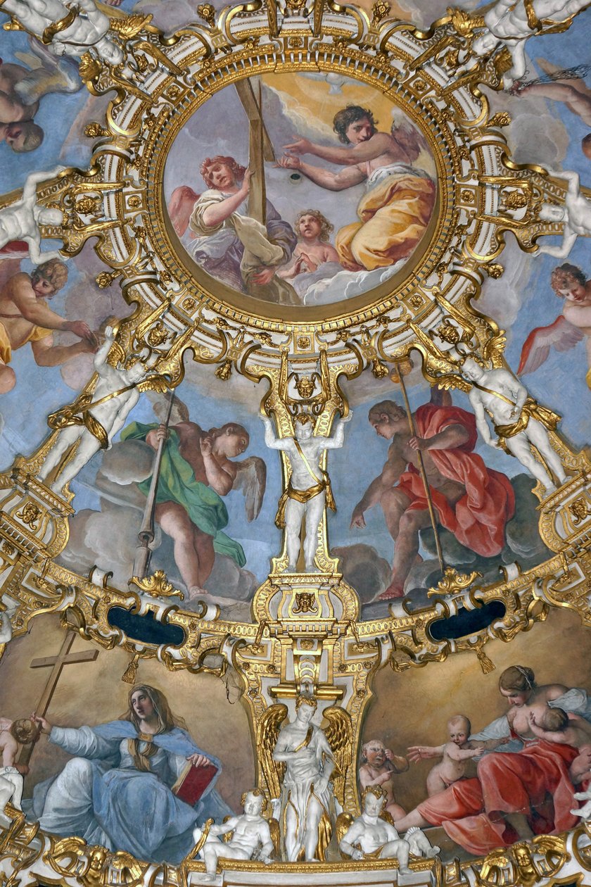 Interiör av Madonna della Ghiara, Reggio Emilia, Emilia-Romagna, Italien av Unknown
