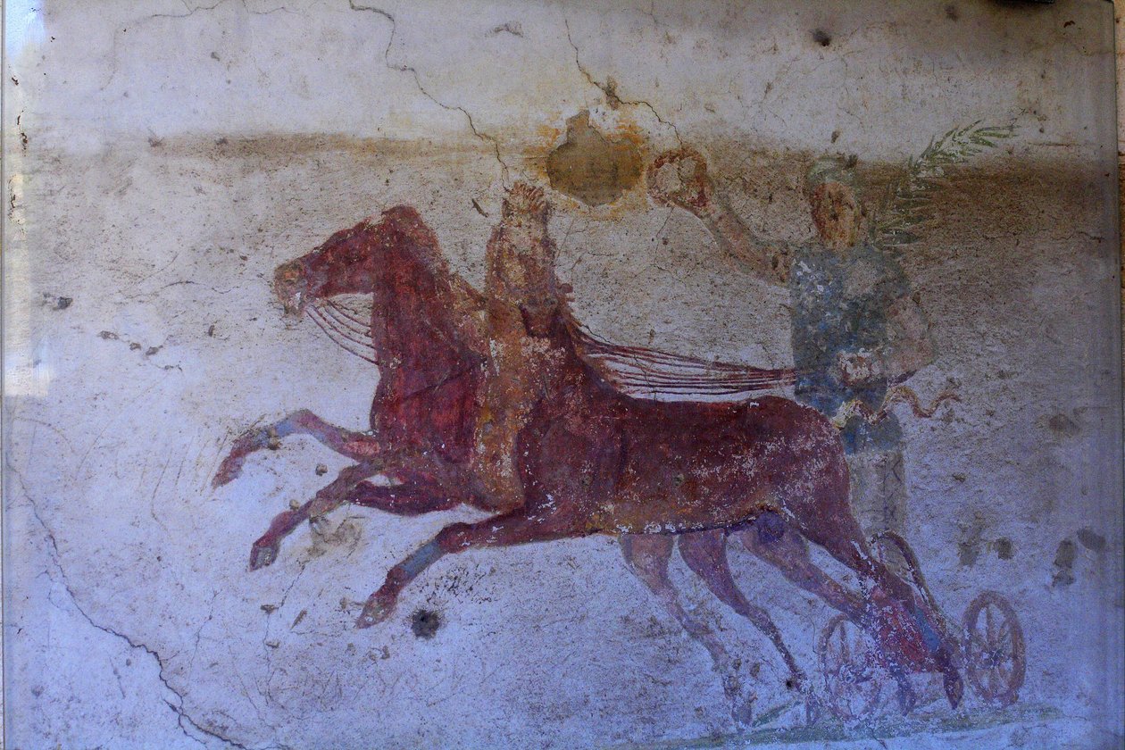 Målning av domus av AurigeAncient OstiaItalien av Unknown