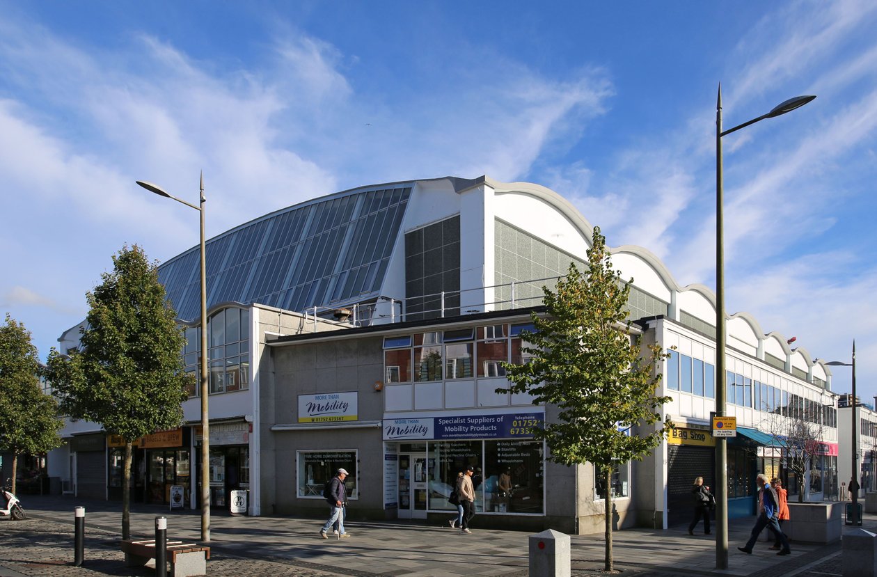 Pannier Market, Plymouth från nordväst av Unbekannt Unbekannt