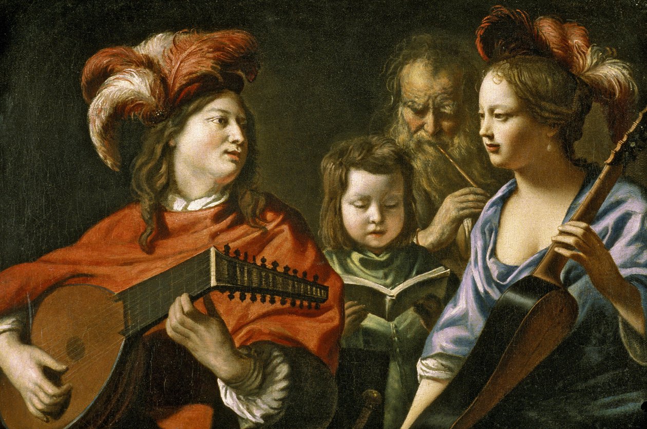 Picardie 086 - Laon - Museum - ""The Concert"" av Mathieu Le Nain (1607-1667) av Unknown