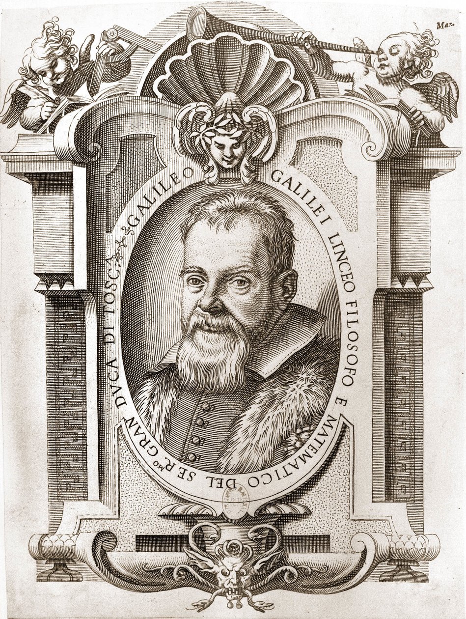 Porträtt av Galileo Galilei denna Galileo (1564 - 1642). av Unknown