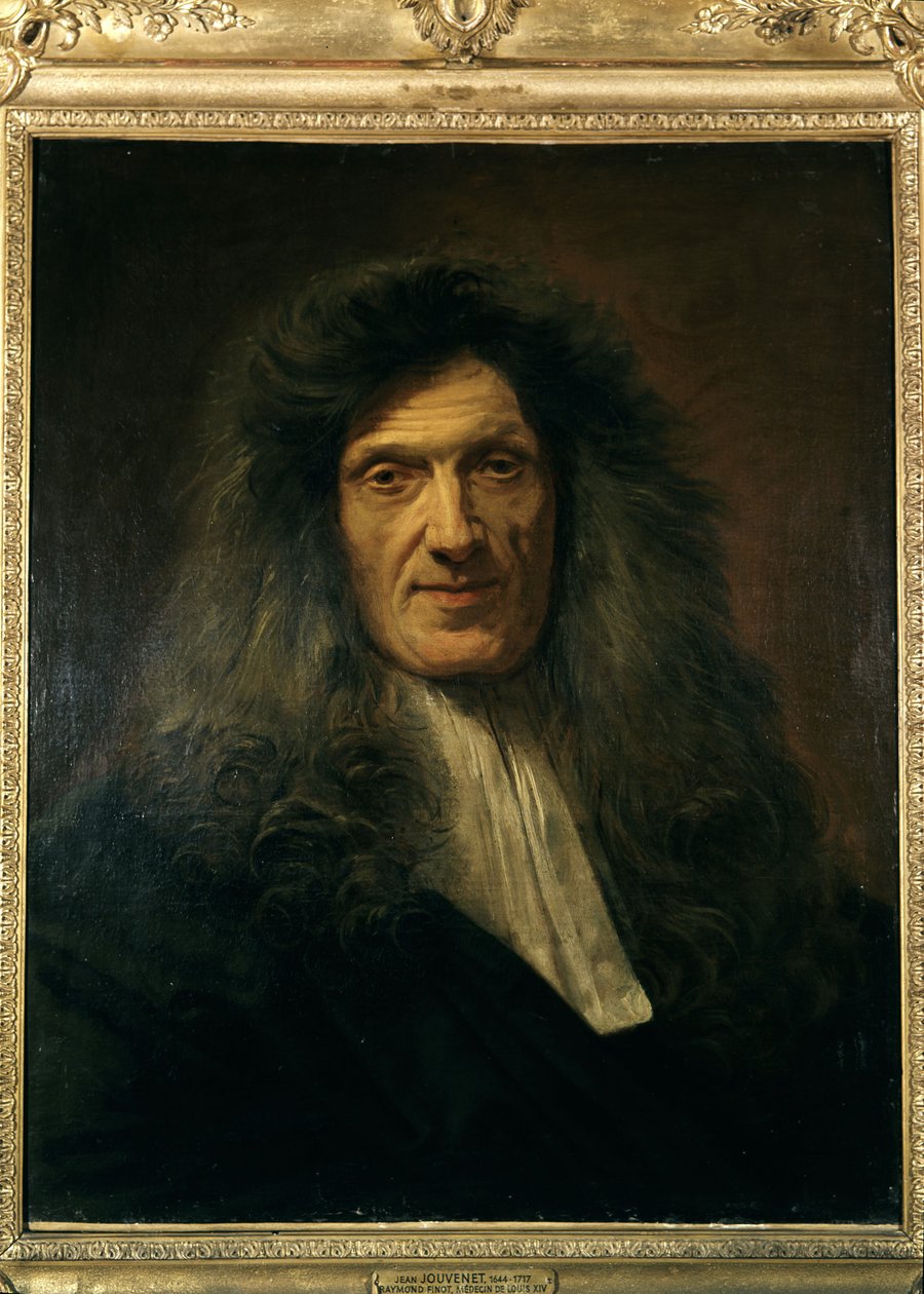 Porträtt av Ludvig XIV:s läkare, Raymond Finot (1636-1709), av Jean Baptiste Jourenet cirka 1700-1704. Louvren, Paris. av Unknown