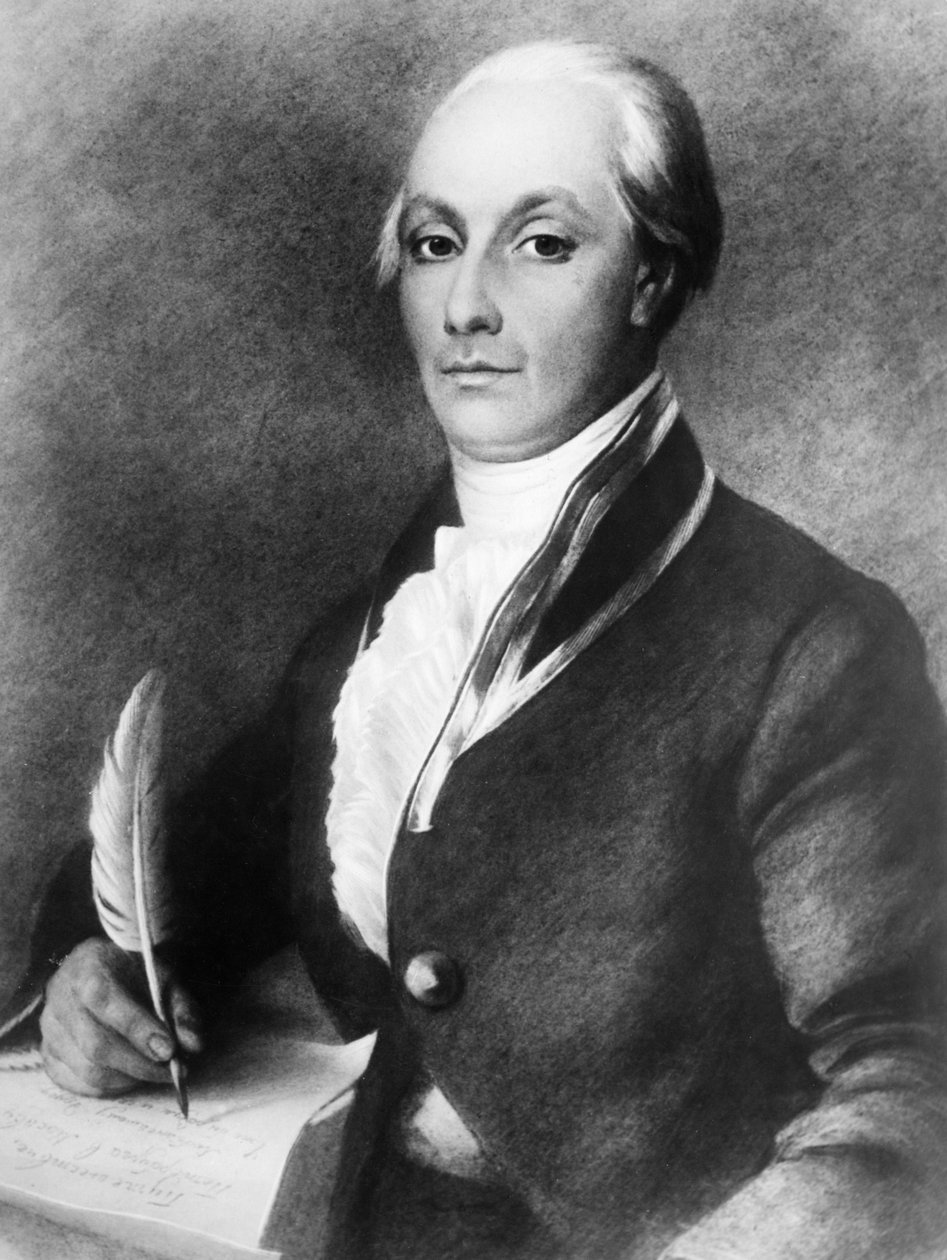 Porträtt av den ryska revolutionära författaren och filosofen Alexander Radishchev (1749 - 1802), av A, Laktionov. av Unknown