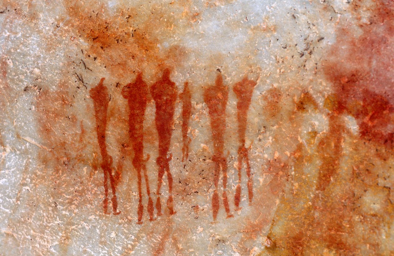 San (Bushmen) klippmålningar, Cedarburg, Western Cape av Unknown