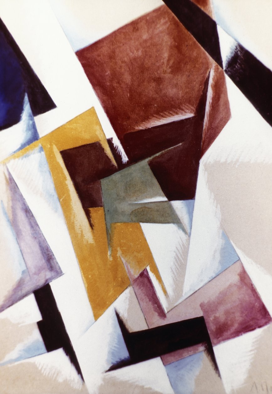 Spacial Force Construction (1921) Målning av Lyubov Popova (1889 - 1924). av Unknown