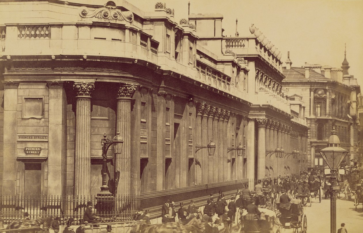 The Bank of England, London, ca 1880 (sepiafoto) av Unknown
