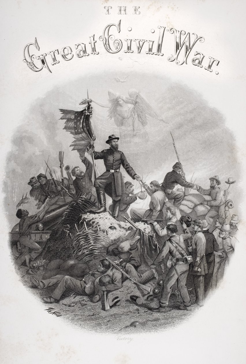 Allegorisk gravyr av Victory, från titelsidan till volym 3 av 