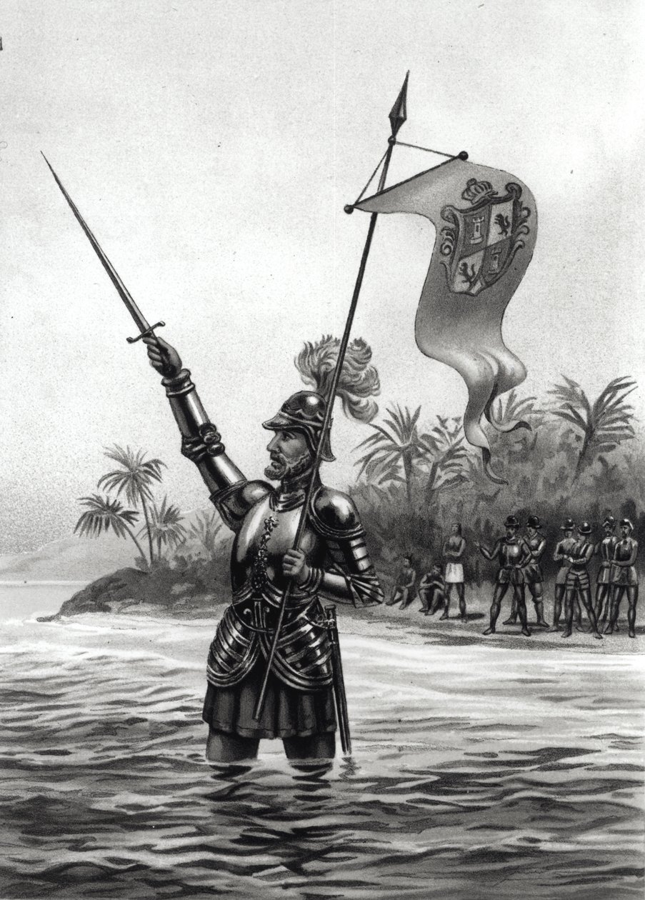 Balboa hävdar herravälde över Söderhavet, 25 september 1513, från 