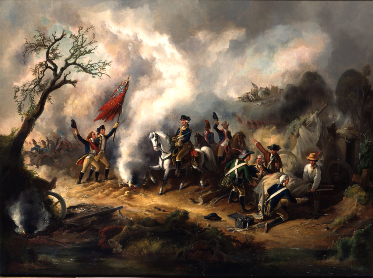 Slaget vid Monmouth, 28 juni 1778, tidigt 1800-tal av American School