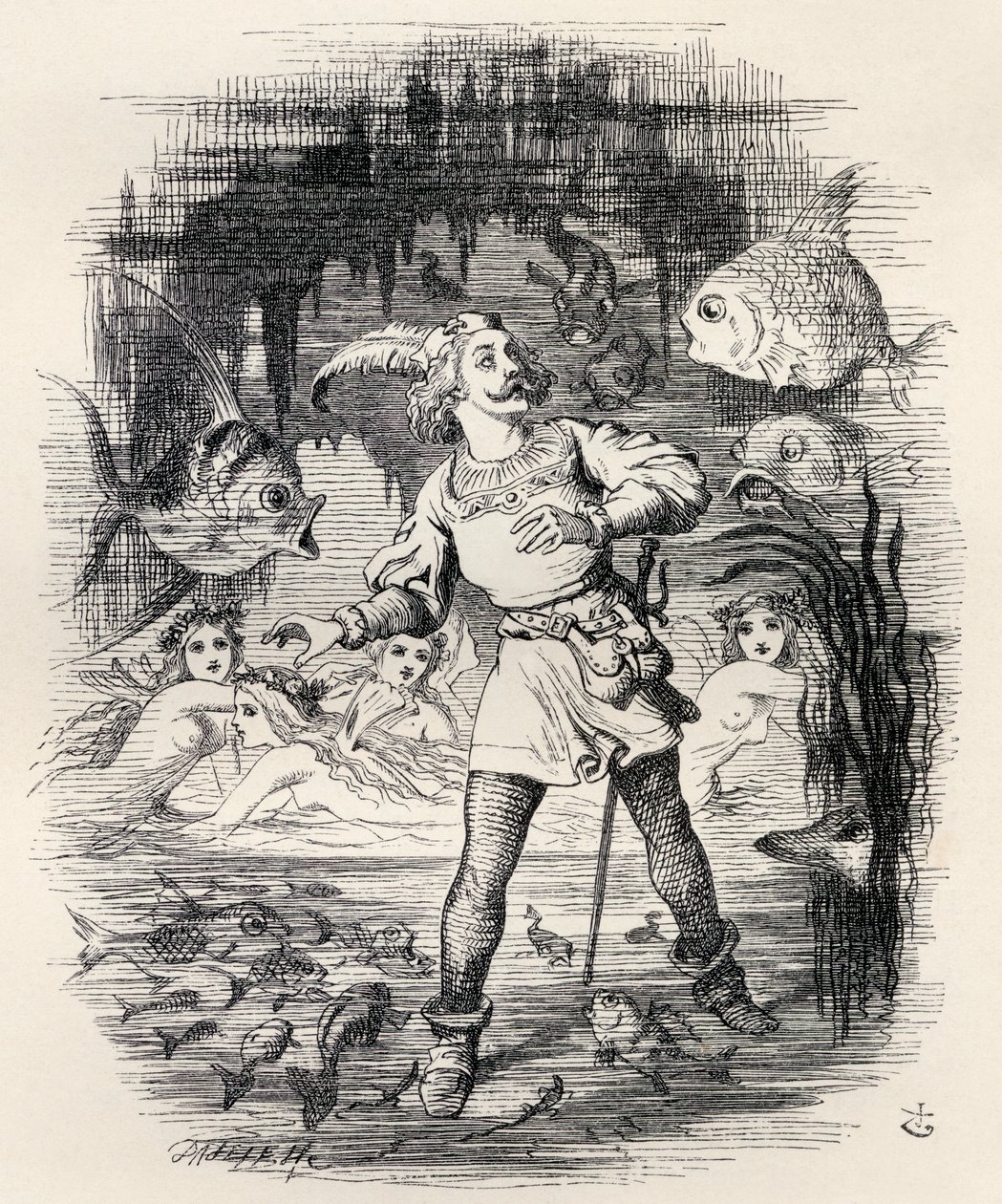 Illustration av J. Tenniel från dikten 