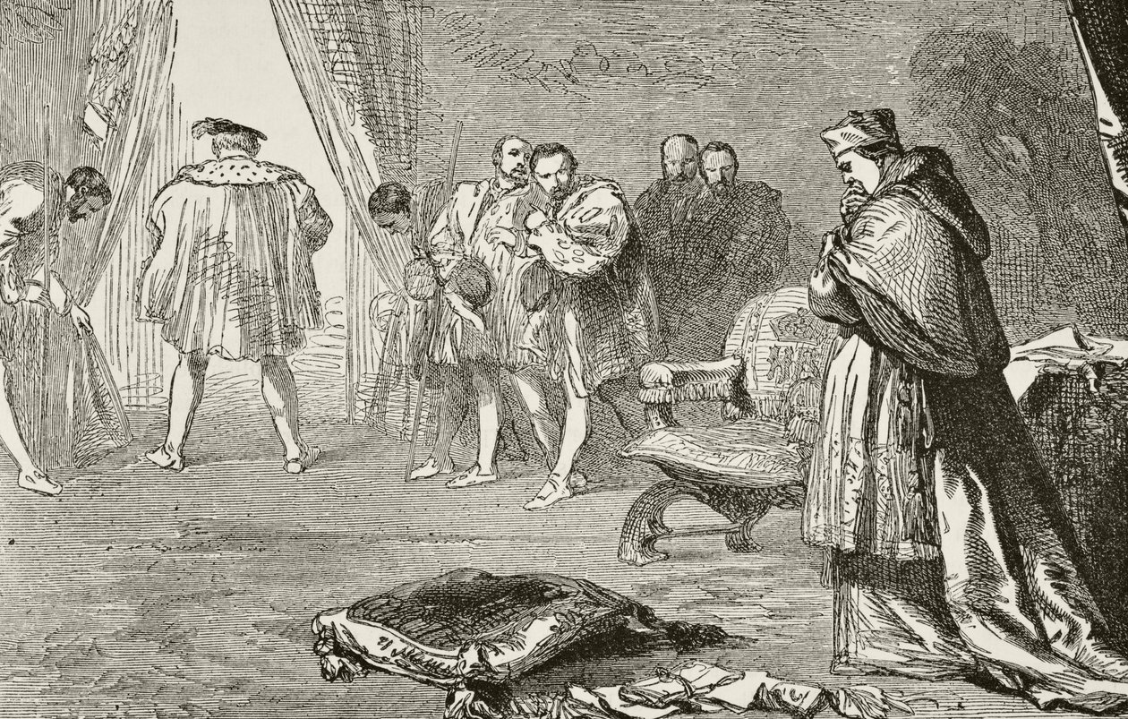 Na faateʻa e le Tupu o Henry VIII o Egelani Katinale Wolsey i le 1529, mai le 