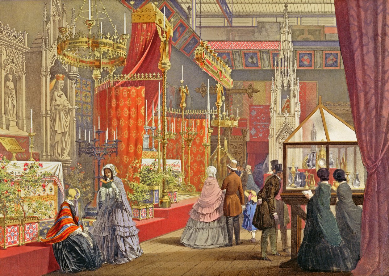 Medieval Court, designad av Pugin, skylt 40 från 