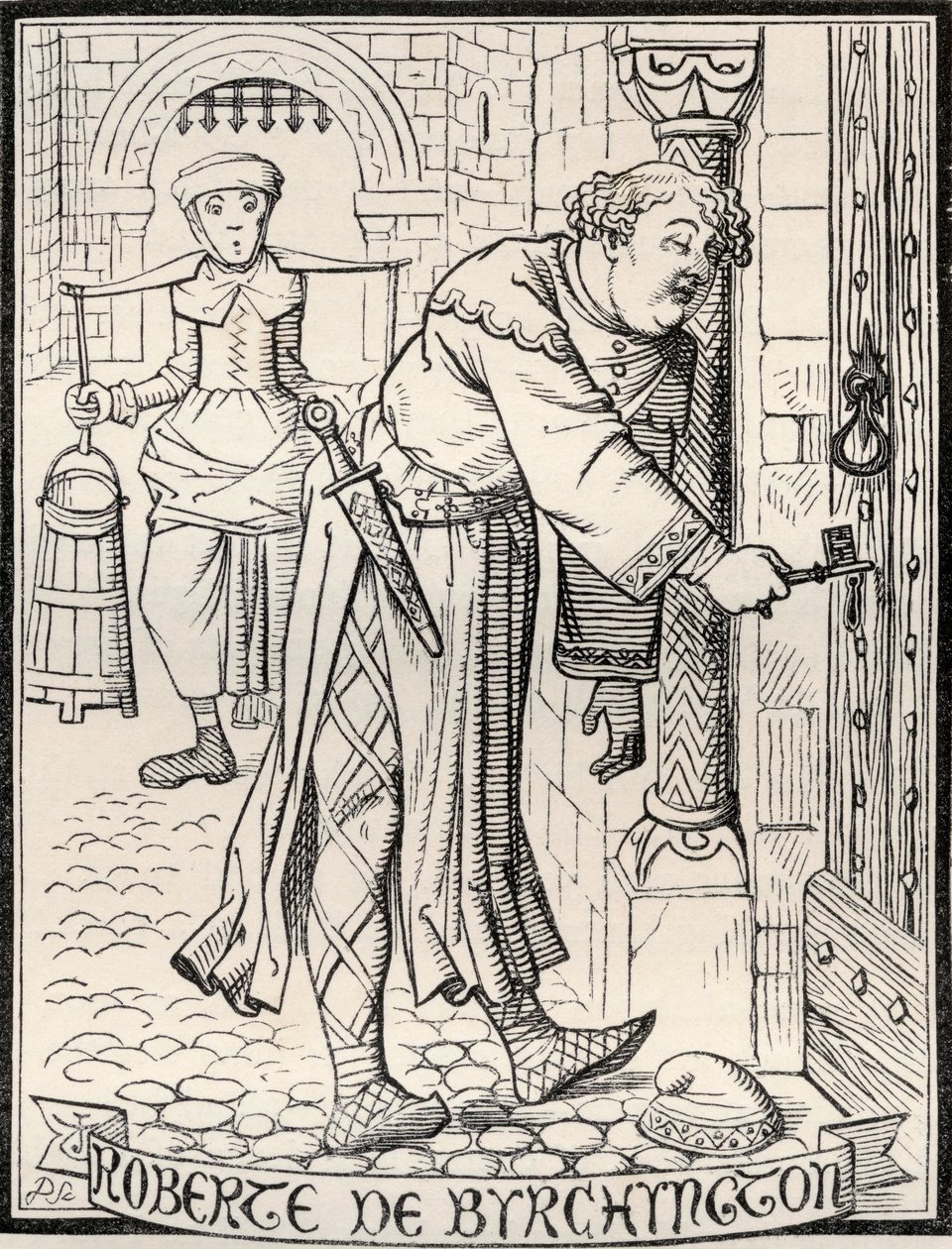 Roberte de Byrchyngton, illustration till dikten 