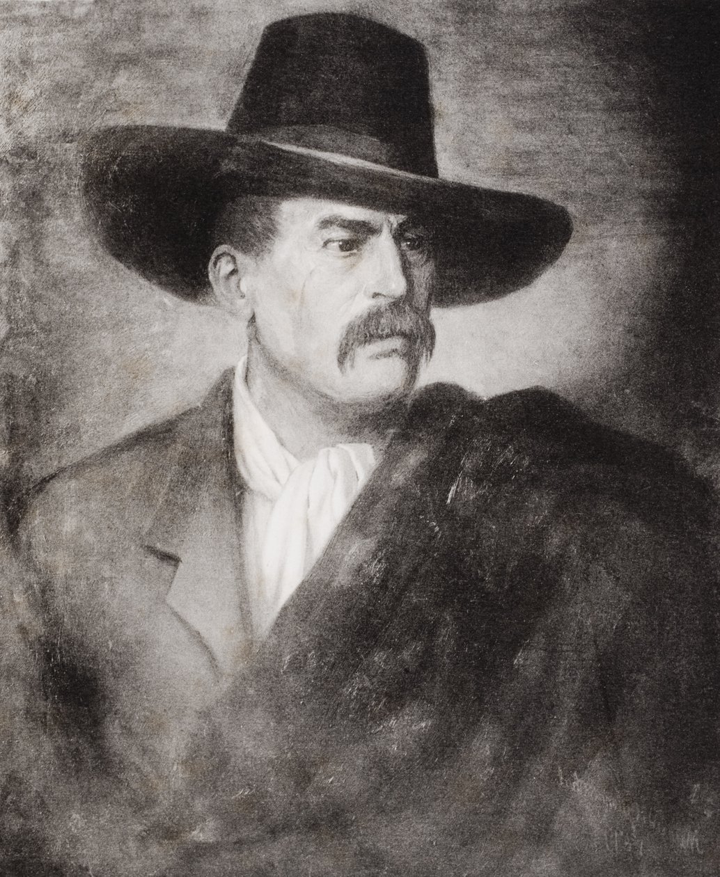 Sir Richard Francis Burton (1821-90) målad av Madame Gutmansthal de Benvenuti, från "The Life of Captain Sir Richard Burton, Volume II" av Isabel Burton (1831-96) publicerad 1893 av English School