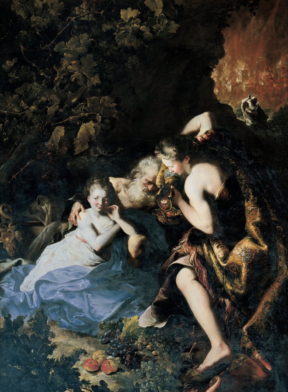 Lot Inebriated by his Daughters  av Unbekannt Unbekannt
