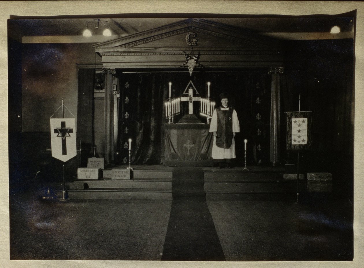Interiör av Societas Rosicrucianas tempel i New York i Amerika, c.1913 av American Photographer